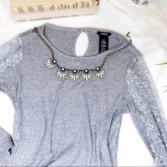 Premise Tops - 5 for $50 or 10 for $100 - Lace Inlet Top